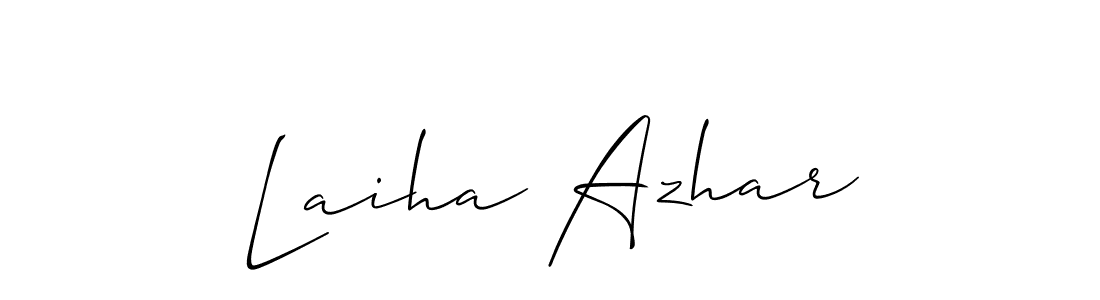 Check out images of Autograph of Laiha Azhar name. Actor Laiha Azhar Signature Style. Allison_Script is a professional sign style online. Laiha Azhar signature style 2 images and pictures png