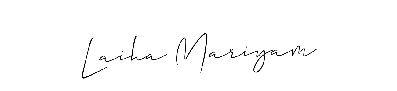 Once you've used our free online signature maker to create your best signature Allison_Script style, it's time to enjoy all of the benefits that Laiha Mariyam name signing documents. Laiha Mariyam signature style 2 images and pictures png