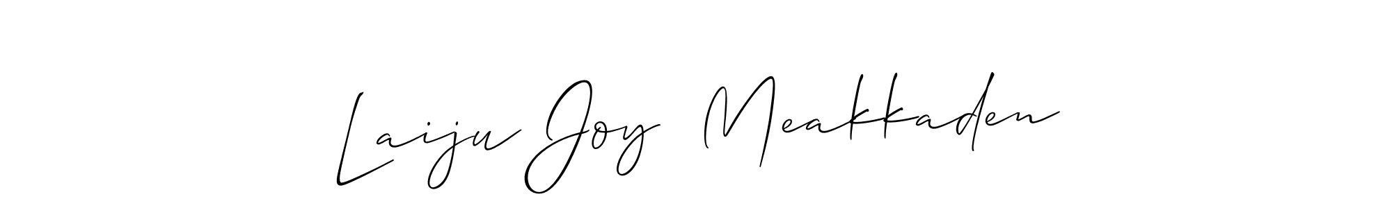 Laiju Joy  Meakkaden stylish signature style. Best Handwritten Sign (Allison_Script) for my name. Handwritten Signature Collection Ideas for my name Laiju Joy  Meakkaden. Laiju Joy  Meakkaden signature style 2 images and pictures png