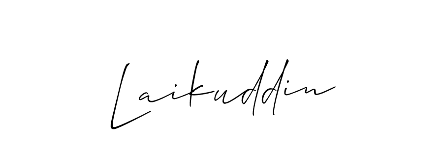 Laikuddin stylish signature style. Best Handwritten Sign (Allison_Script) for my name. Handwritten Signature Collection Ideas for my name Laikuddin. Laikuddin signature style 2 images and pictures png