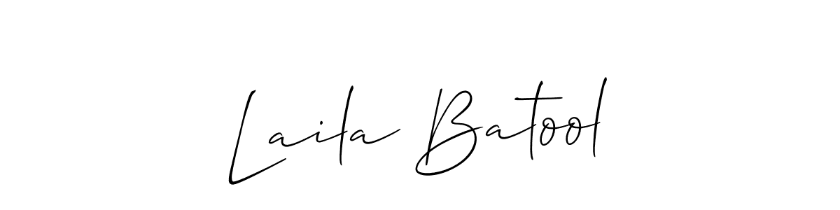 Also You can easily find your signature by using the search form. We will create Laila Batool name handwritten signature images for you free of cost using Allison_Script sign style. Laila Batool signature style 2 images and pictures png