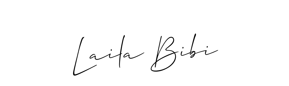 Make a beautiful signature design for name Laila Bibi. Use this online signature maker to create a handwritten signature for free. Laila Bibi signature style 2 images and pictures png