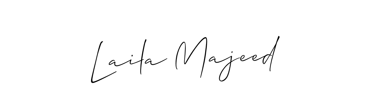 Use a signature maker to create a handwritten signature online. With this signature software, you can design (Allison_Script) your own signature for name Laila Majeed. Laila Majeed signature style 2 images and pictures png