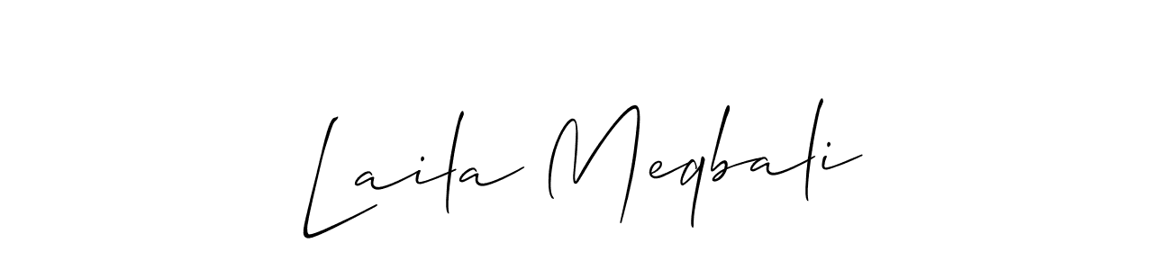 Make a short Laila Meqbali signature style. Manage your documents anywhere anytime using Allison_Script. Create and add eSignatures, submit forms, share and send files easily. Laila Meqbali signature style 2 images and pictures png