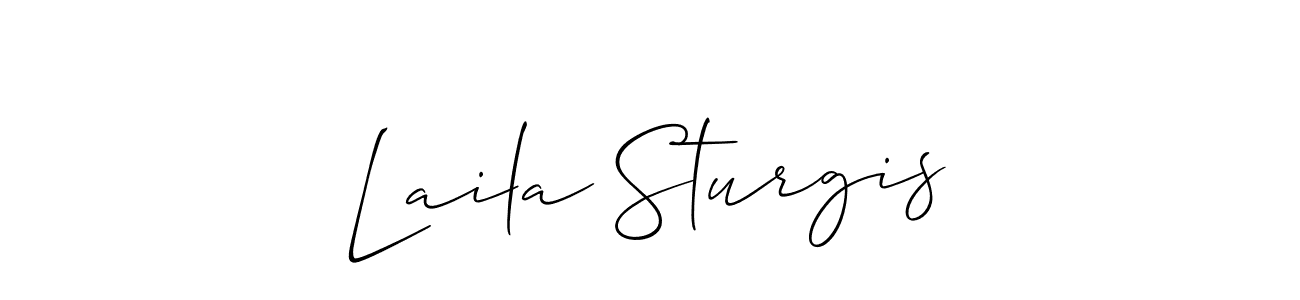 Design your own signature with our free online signature maker. With this signature software, you can create a handwritten (Allison_Script) signature for name Laila Sturgis. Laila Sturgis signature style 2 images and pictures png