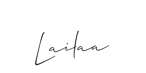 Make a beautiful signature design for name Lailaa. With this signature (Allison_Script) style, you can create a handwritten signature for free. Lailaa signature style 2 images and pictures png