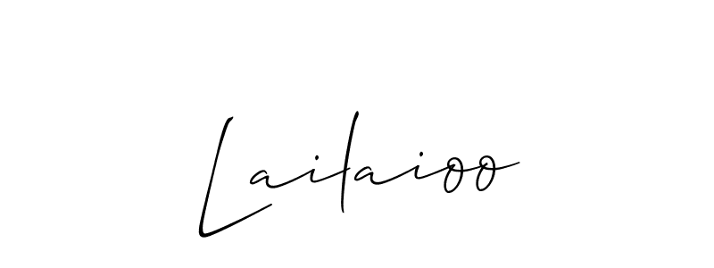 Make a beautiful signature design for name Lailaioo. With this signature (Allison_Script) style, you can create a handwritten signature for free. Lailaioo signature style 2 images and pictures png