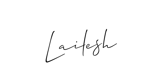 It looks lik you need a new signature style for name Lailesh. Design unique handwritten (Allison_Script) signature with our free signature maker in just a few clicks. Lailesh signature style 2 images and pictures png