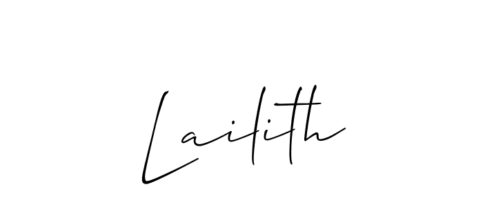 Make a beautiful signature design for name Lailith. Use this online signature maker to create a handwritten signature for free. Lailith signature style 2 images and pictures png