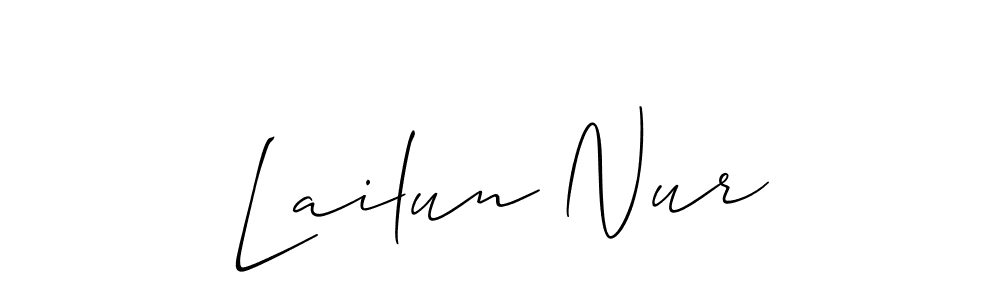 Check out images of Autograph of Lailun Nur name. Actor Lailun Nur Signature Style. Allison_Script is a professional sign style online. Lailun Nur signature style 2 images and pictures png