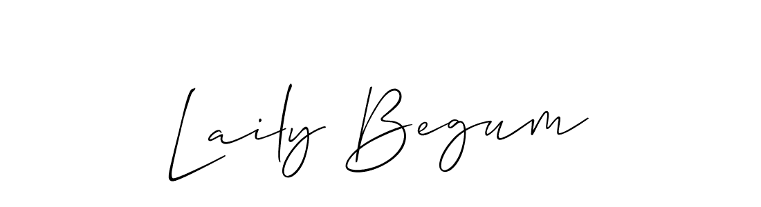 Use a signature maker to create a handwritten signature online. With this signature software, you can design (Allison_Script) your own signature for name Laily Begum. Laily Begum signature style 2 images and pictures png