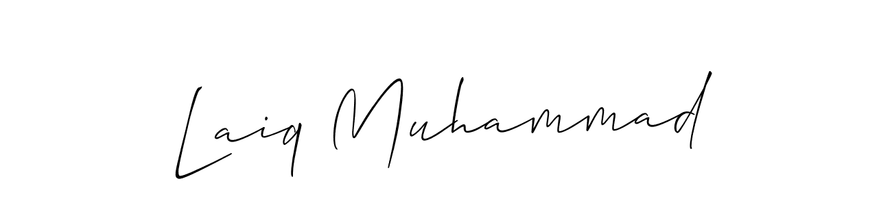 Also You can easily find your signature by using the search form. We will create Laiq Muhammad name handwritten signature images for you free of cost using Allison_Script sign style. Laiq Muhammad signature style 2 images and pictures png
