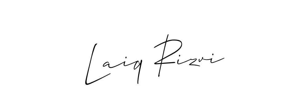 How to make Laiq Rizvi signature? Allison_Script is a professional autograph style. Create handwritten signature for Laiq Rizvi name. Laiq Rizvi signature style 2 images and pictures png