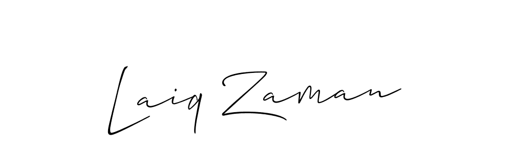 This is the best signature style for the Laiq Zaman name. Also you like these signature font (Allison_Script). Mix name signature. Laiq Zaman signature style 2 images and pictures png