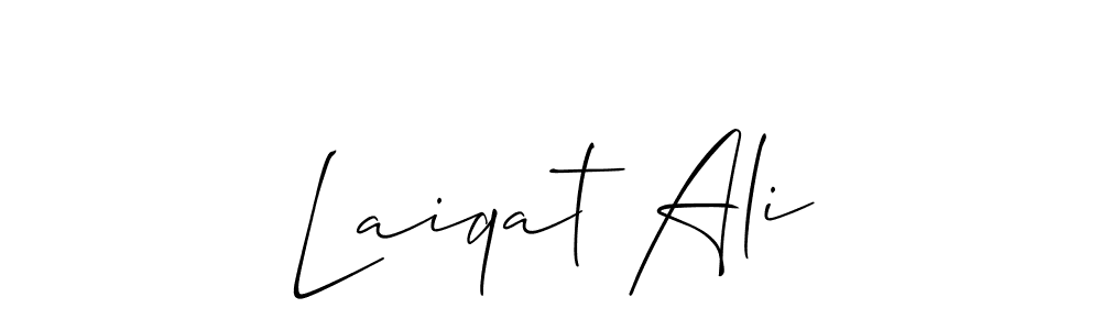 This is the best signature style for the Laiqat Ali name. Also you like these signature font (Allison_Script). Mix name signature. Laiqat Ali signature style 2 images and pictures png