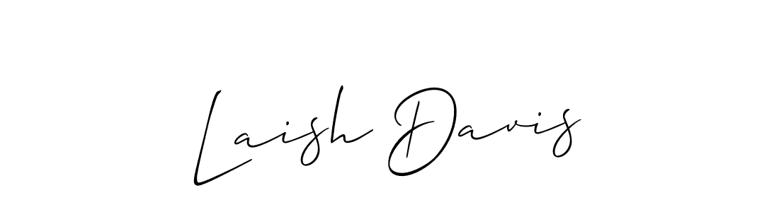 How to Draw Laish Davis signature style? Allison_Script is a latest design signature styles for name Laish Davis. Laish Davis signature style 2 images and pictures png
