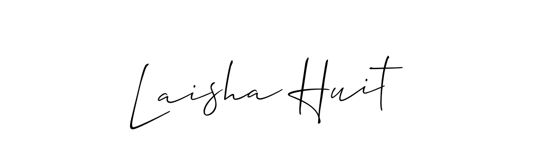 This is the best signature style for the Laisha Huit name. Also you like these signature font (Allison_Script). Mix name signature. Laisha Huit signature style 2 images and pictures png