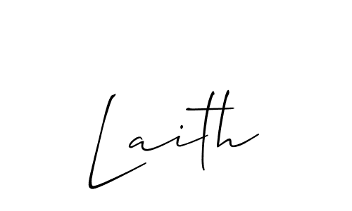 Laith stylish signature style. Best Handwritten Sign (Allison_Script) for my name. Handwritten Signature Collection Ideas for my name Laith. Laith signature style 2 images and pictures png