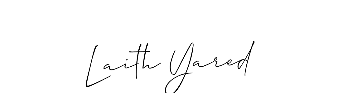 Make a beautiful signature design for name Laith Yared. Use this online signature maker to create a handwritten signature for free. Laith Yared signature style 2 images and pictures png