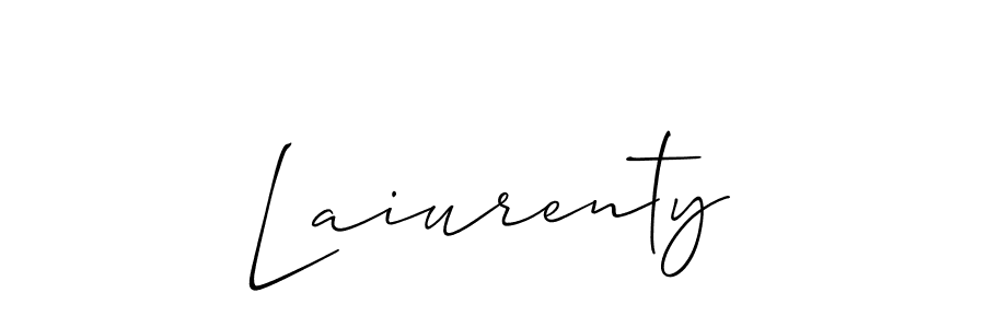 Allison_Script is a professional signature style that is perfect for those who want to add a touch of class to their signature. It is also a great choice for those who want to make their signature more unique. Get Laiurenty name to fancy signature for free. Laiurenty signature style 2 images and pictures png