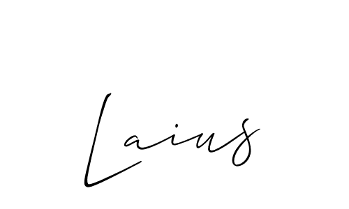 Also You can easily find your signature by using the search form. We will create Laius name handwritten signature images for you free of cost using Allison_Script sign style. Laius signature style 2 images and pictures png