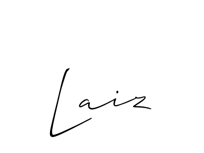 It looks lik you need a new signature style for name Laiz. Design unique handwritten (Allison_Script) signature with our free signature maker in just a few clicks. Laiz signature style 2 images and pictures png