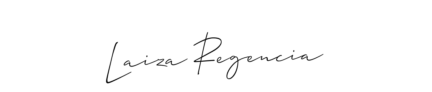 Best and Professional Signature Style for Laiza Regencia. Allison_Script Best Signature Style Collection. Laiza Regencia signature style 2 images and pictures png