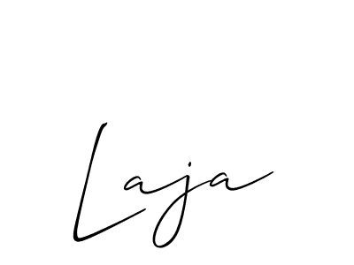 You should practise on your own different ways (Allison_Script) to write your name (Laja) in signature. don't let someone else do it for you. Laja signature style 2 images and pictures png