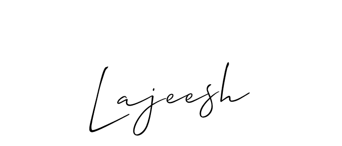 How to Draw Lajeesh signature style? Allison_Script is a latest design signature styles for name Lajeesh. Lajeesh signature style 2 images and pictures png