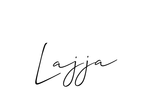 Make a beautiful signature design for name Lajja. With this signature (Allison_Script) style, you can create a handwritten signature for free. Lajja signature style 2 images and pictures png