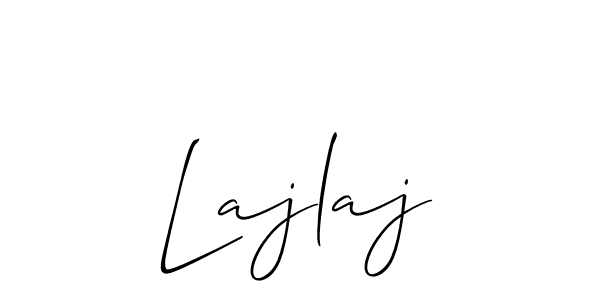 How to make Lajlaj signature? Allison_Script is a professional autograph style. Create handwritten signature for Lajlaj name. Lajlaj signature style 2 images and pictures png