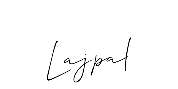 How to make Lajpal name signature. Use Allison_Script style for creating short signs online. This is the latest handwritten sign. Lajpal signature style 2 images and pictures png