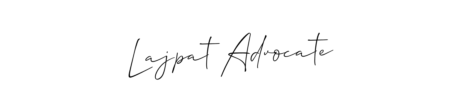 Similarly Allison_Script is the best handwritten signature design. Signature creator online .You can use it as an online autograph creator for name Lajpat Advocate . Lajpat Advocate  signature style 2 images and pictures png