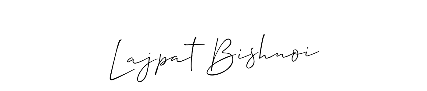 Also we have Lajpat Bishnoi name is the best signature style. Create professional handwritten signature collection using Allison_Script autograph style. Lajpat Bishnoi signature style 2 images and pictures png