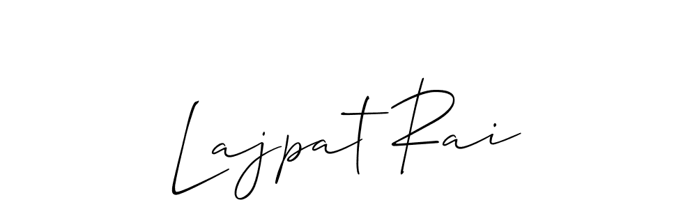 Allison_Script is a professional signature style that is perfect for those who want to add a touch of class to their signature. It is also a great choice for those who want to make their signature more unique. Get Lajpat Rai name to fancy signature for free. Lajpat Rai signature style 2 images and pictures png