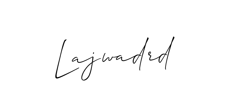 Make a short Lajwadrd signature style. Manage your documents anywhere anytime using Allison_Script. Create and add eSignatures, submit forms, share and send files easily. Lajwadrd signature style 2 images and pictures png