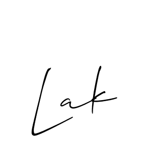 Also You can easily find your signature by using the search form. We will create Lak name handwritten signature images for you free of cost using Allison_Script sign style. Lak signature style 2 images and pictures png