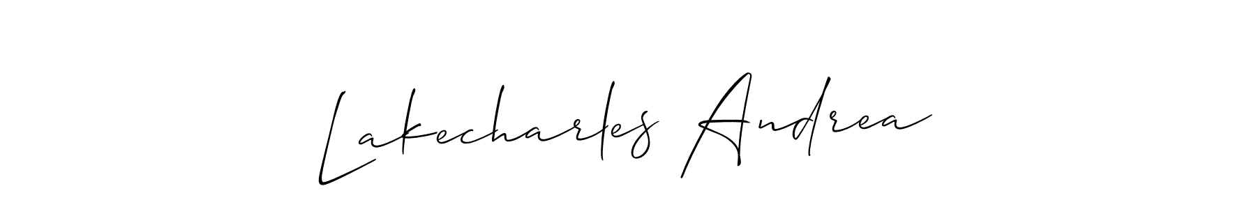Also You can easily find your signature by using the search form. We will create Lakecharles Andrea name handwritten signature images for you free of cost using Allison_Script sign style. Lakecharles Andrea signature style 2 images and pictures png