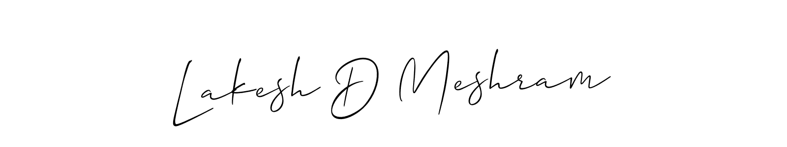 Make a beautiful signature design for name Lakesh D Meshram. Use this online signature maker to create a handwritten signature for free. Lakesh D Meshram signature style 2 images and pictures png