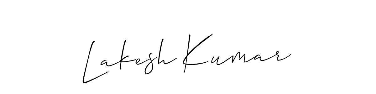 Similarly Allison_Script is the best handwritten signature design. Signature creator online .You can use it as an online autograph creator for name Lakesh Kumar. Lakesh Kumar signature style 2 images and pictures png