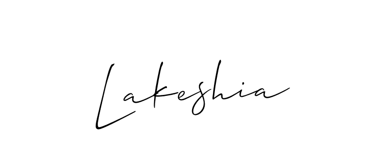 How to Draw Lakeshia signature style? Allison_Script is a latest design signature styles for name Lakeshia. Lakeshia signature style 2 images and pictures png