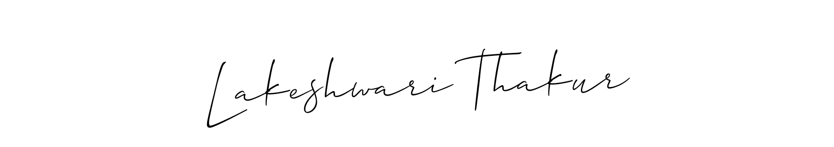 Lakeshwari Thakur stylish signature style. Best Handwritten Sign (Allison_Script) for my name. Handwritten Signature Collection Ideas for my name Lakeshwari Thakur. Lakeshwari Thakur signature style 2 images and pictures png