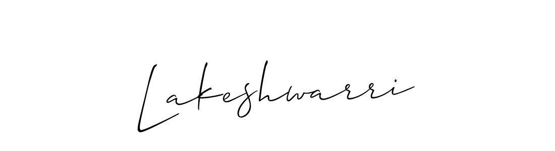 The best way (Allison_Script) to make a short signature is to pick only two or three words in your name. The name Lakeshwarri include a total of six letters. For converting this name. Lakeshwarri signature style 2 images and pictures png