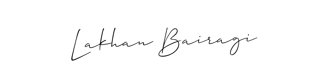 How to make Lakhan Bairagi signature? Allison_Script is a professional autograph style. Create handwritten signature for Lakhan Bairagi name. Lakhan Bairagi signature style 2 images and pictures png