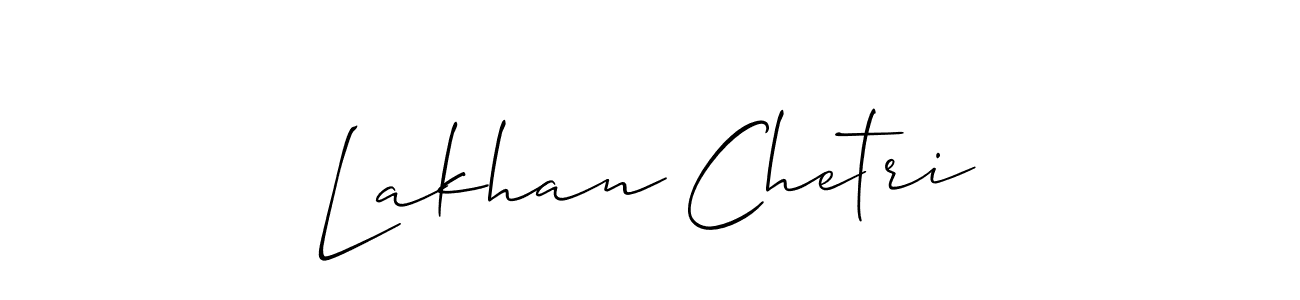 It looks lik you need a new signature style for name Lakhan Chetri. Design unique handwritten (Allison_Script) signature with our free signature maker in just a few clicks. Lakhan Chetri signature style 2 images and pictures png