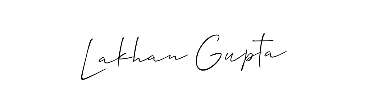 This is the best signature style for the Lakhan Gupta name. Also you like these signature font (Allison_Script). Mix name signature. Lakhan Gupta signature style 2 images and pictures png