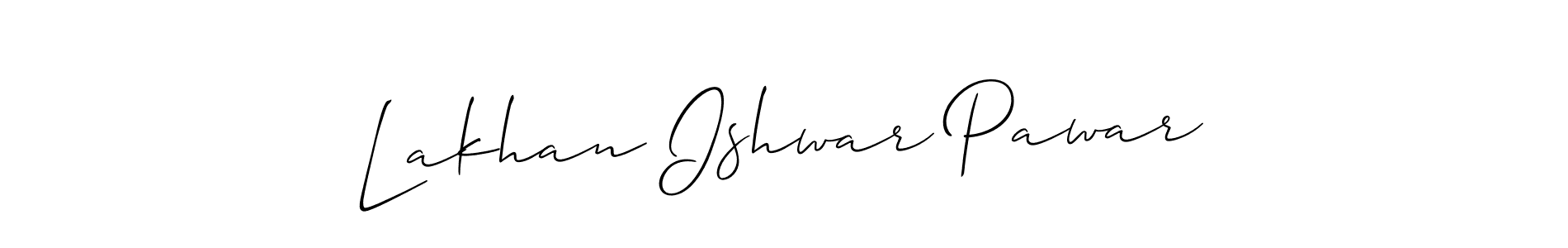 Also we have Lakhan Ishwar Pawar name is the best signature style. Create professional handwritten signature collection using Allison_Script autograph style. Lakhan Ishwar Pawar signature style 2 images and pictures png