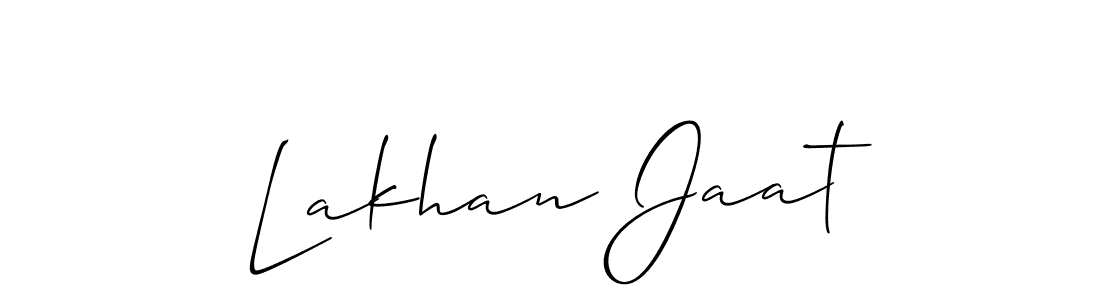 You should practise on your own different ways (Allison_Script) to write your name (Lakhan Jaat) in signature. don't let someone else do it for you. Lakhan Jaat signature style 2 images and pictures png