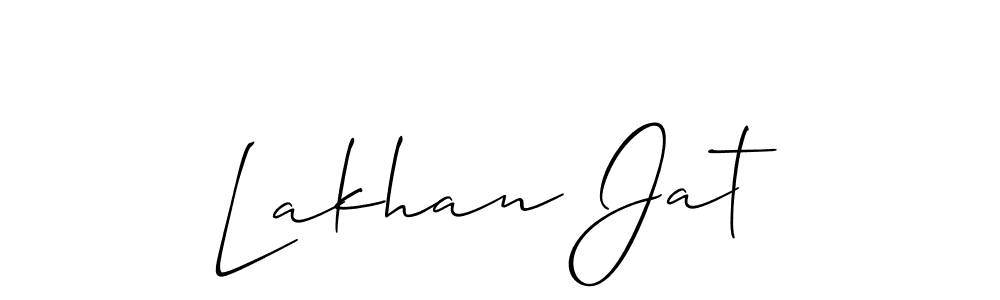 How to Draw Lakhan Jat signature style? Allison_Script is a latest design signature styles for name Lakhan Jat. Lakhan Jat signature style 2 images and pictures png