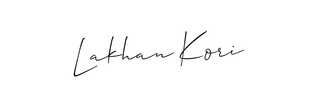 Make a short Lakhan Kori signature style. Manage your documents anywhere anytime using Allison_Script. Create and add eSignatures, submit forms, share and send files easily. Lakhan Kori signature style 2 images and pictures png